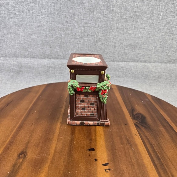 Christmas Fireplace Tealight Candle Holder Holiday Decor Mantelpiece Stockings - Picture 9 of 12